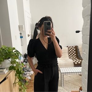 MANGO Puff Sleeve Top - NWT